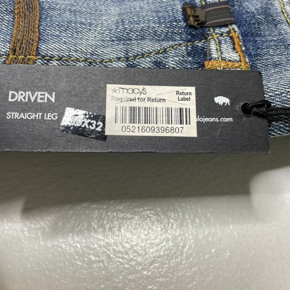 Buffalo David Bitton Driven Straight Leg Jeans Medium Wash Size 30 x 32 NEW - Picture 2 of 7